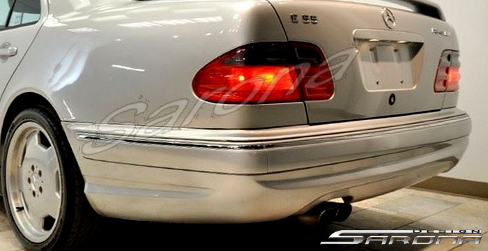 Custom Mercedes E Class Rear Bumper  Sedan (2000 - 2002) - $475.00 (Part #MB-007-RB)